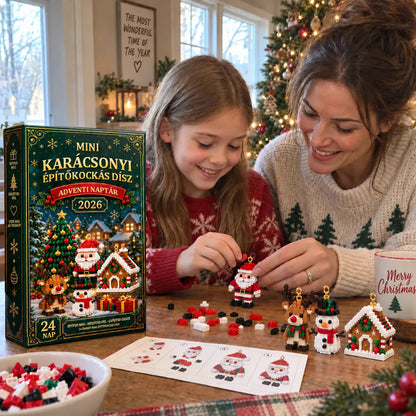 🎄24 napos karácsonyi építőkockás adventi naptár – 24 különböző, megépíthető karácsonyi dísz 😀😀