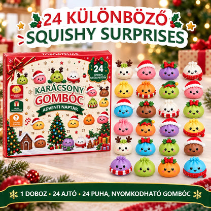 🎁TORDATEHAS® Karácsony Gombóc Adventi Naptár🎁
