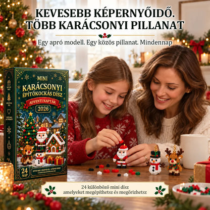 🎄24 napos karácsonyi építőkockás adventi naptár – 24 különböző, megépíthető karácsonyi dísz 😀😀