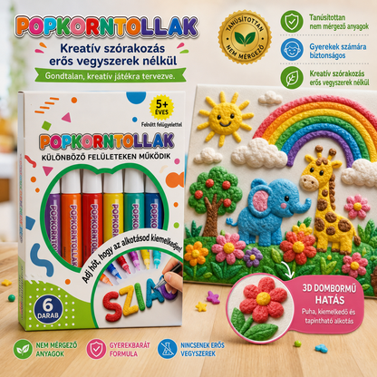 🎨🎨TORDATEHAS® 3D Relief Art Pen – Változtassa lapos rajzait megérinthető 3D művészetté