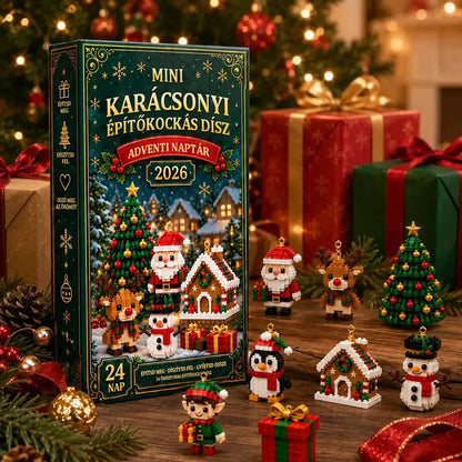 🎄24 napos karácsonyi építőkockás adventi naptár – 24 különböző, megépíthető karácsonyi dísz 😀😀