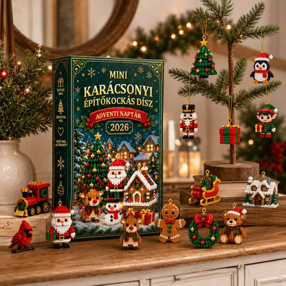 🎄24 napos karácsonyi építőkockás adventi naptár – 24 különböző, megépíthető karácsonyi dísz 😀😀