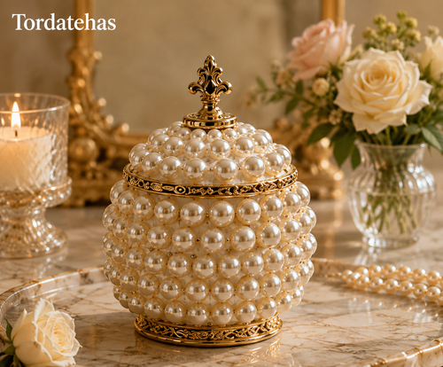 Tordatehas Pearl Crown Sculptural Storage Jar
