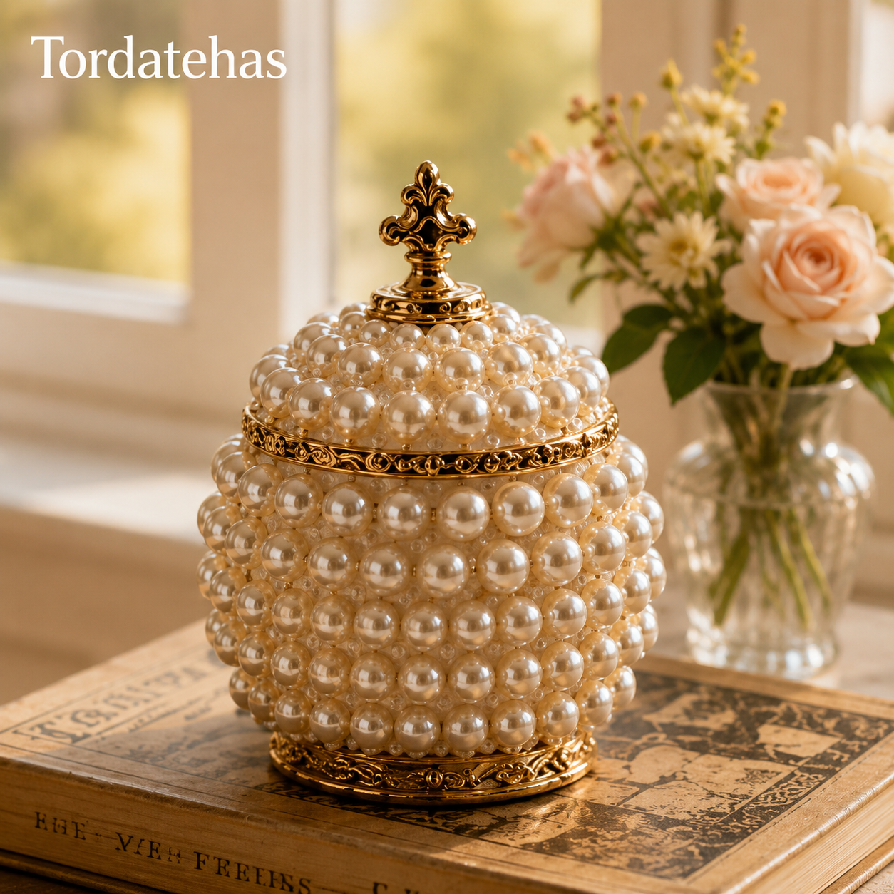 Tordatehas Pearl Crown Sculptural Storage Jar