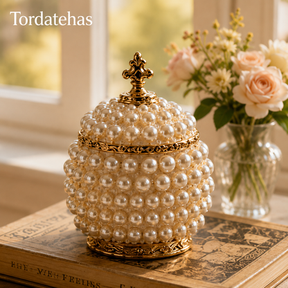 Tordatehas Pearl Crown Sculptural Storage Jar