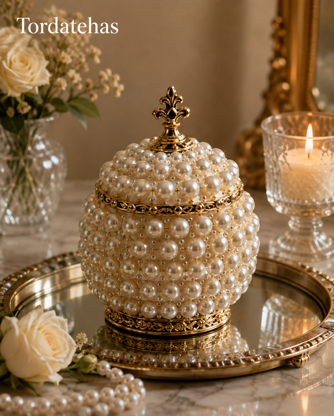 Tordatehas Pearl Crown Sculptural Storage Jar