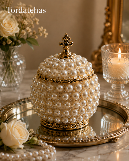 Tordatehas Pearl Crown Sculptural Storage Jar