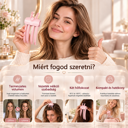 🔥Lapos hajtövek? Adj egy kis volument a frizurádnak!👱‍♀️Vezeték nélküli hajtőemelő formázó🔥